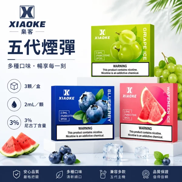 煙彈-XIAOKE-梟客-五代菸彈 煙彈 XIAOKE 梟客 五代菸彈